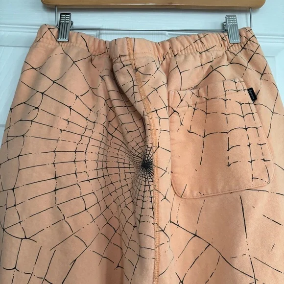Supreme Peach Web Pattern Pants